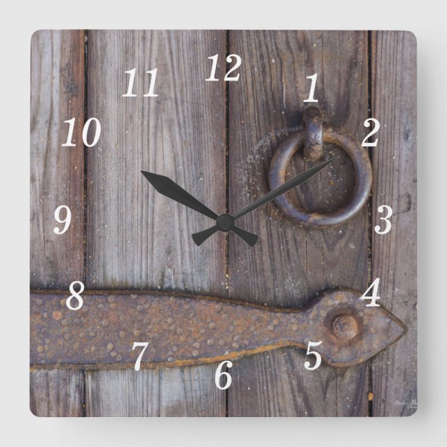 Cellar Door Handle Wall Clock (Front)