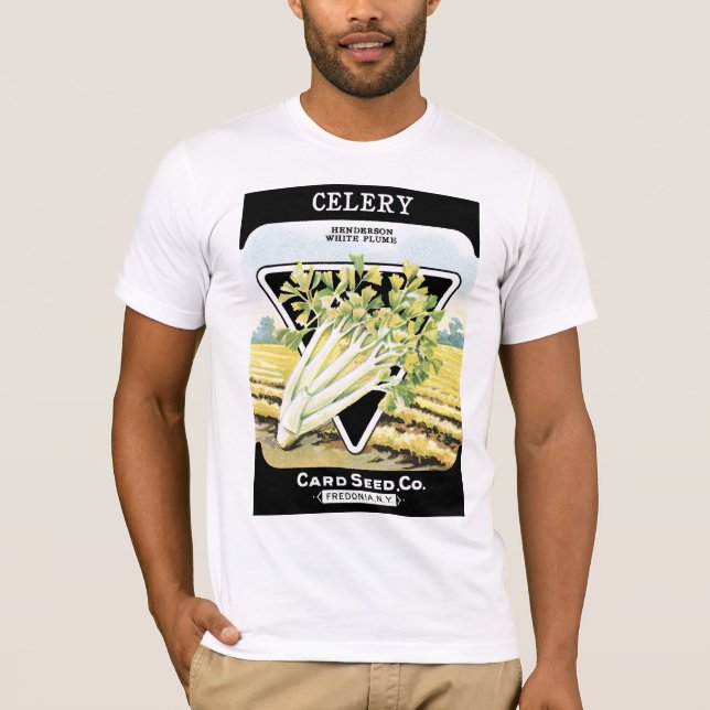 Cellery Seed Packet Label T-Shirt (Front)