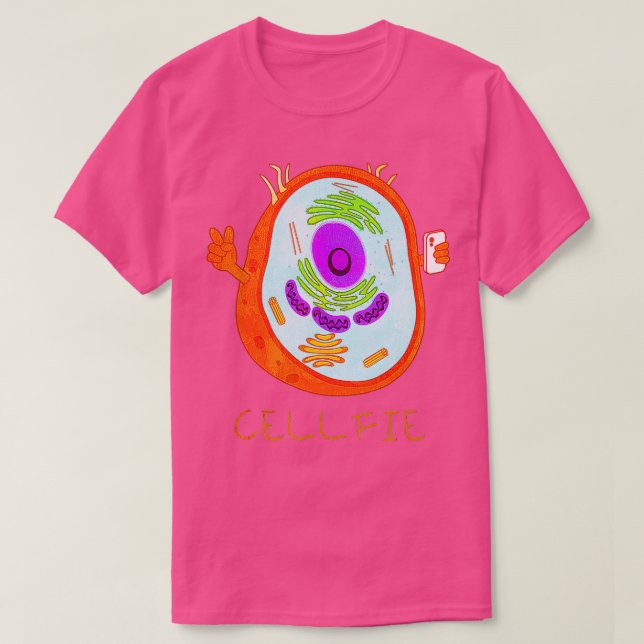Cellfie Cell Selfie Science Costume Funny Hallowee T-Shirt (Design Front)
