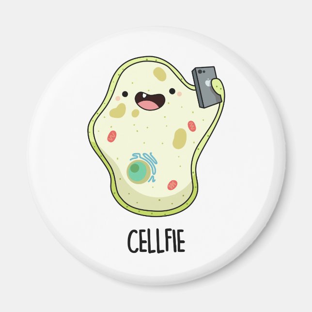 Cellfie Funny Biology Selfie Pun  Magnet (Front)