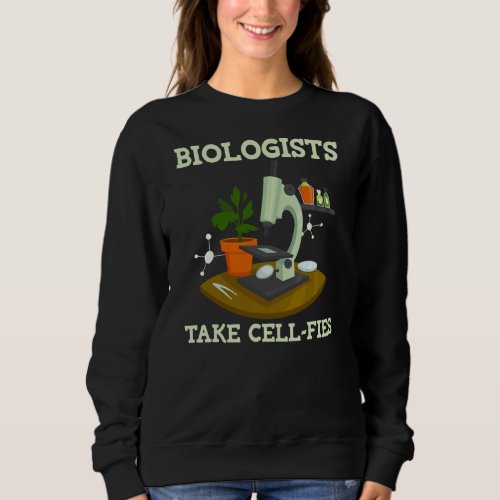 Cellfies Funny I Heart Love Science Biology Sweatshirt