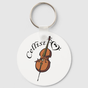 Cellist Keychain