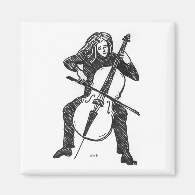 Cellist magnet (Front)