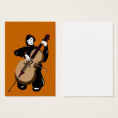 cellist playing cello (Front & Back)