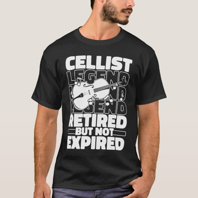 Cellist Retired Orchestra Violincello  Cello T-Shirt (Front)