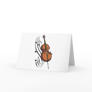 Cello and Music Card