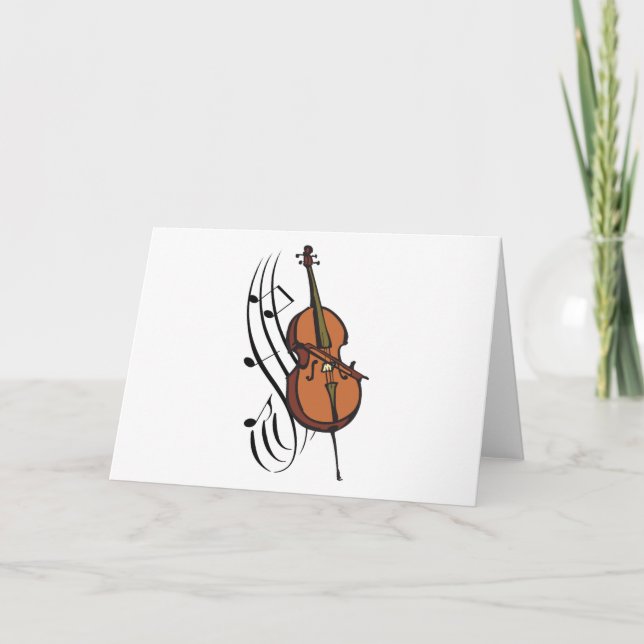 Cello and Music Card (Front)