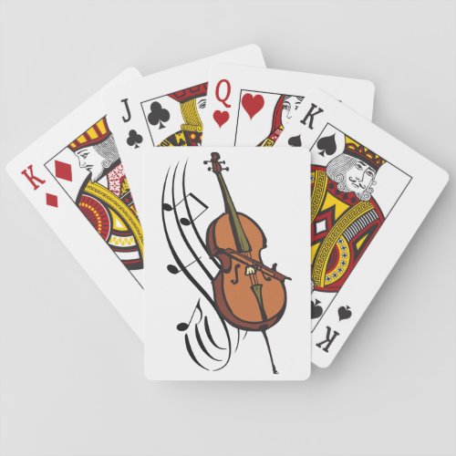 Cello and Music Playing Cards