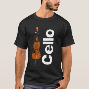 Cello and White Text T-Shirt