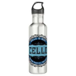 Cello Best Music Note Circle Stainless Steel Water Bottle