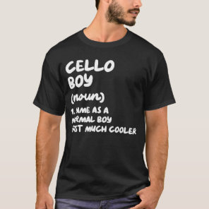 Cello Boy Definition  Musician T-Shirt