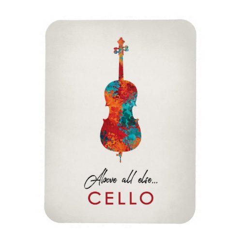 Cello _ Bright Colorful Music Magnet