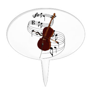 Cello Cake Topper
