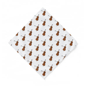 Cello cartoon illustration  bandana