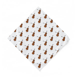 Cello cartoon illustration bandana
