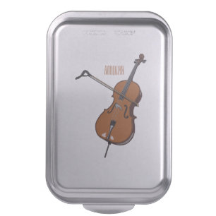 Cello cartoon illustration cake pan