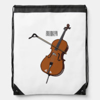 Cello cartoon illustration