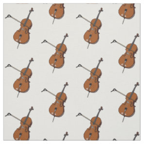 Cello cartoon illustration fabric