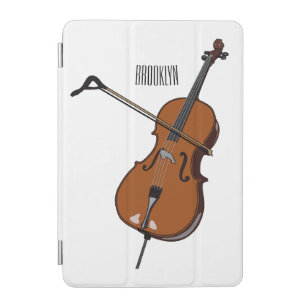 Cello cartoon illustration iPad mini cover