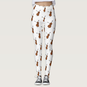 Cello cartoon illustration  leggings