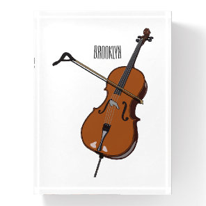 Cello cartoon illustration  paperweight