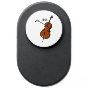Cello cartoon illustration  PopSocket