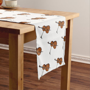 Cello cartoon illustration  short table runner