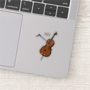 Cello cartoon illustration sticker