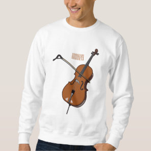 Cello cartoon illustration  sweatshirt