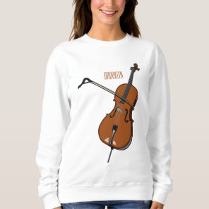 Cello cartoon illustration  sweatshirt