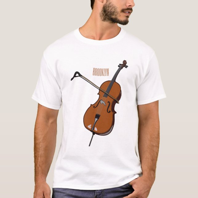 Cello cartoon illustration  T-Shirt (Front)