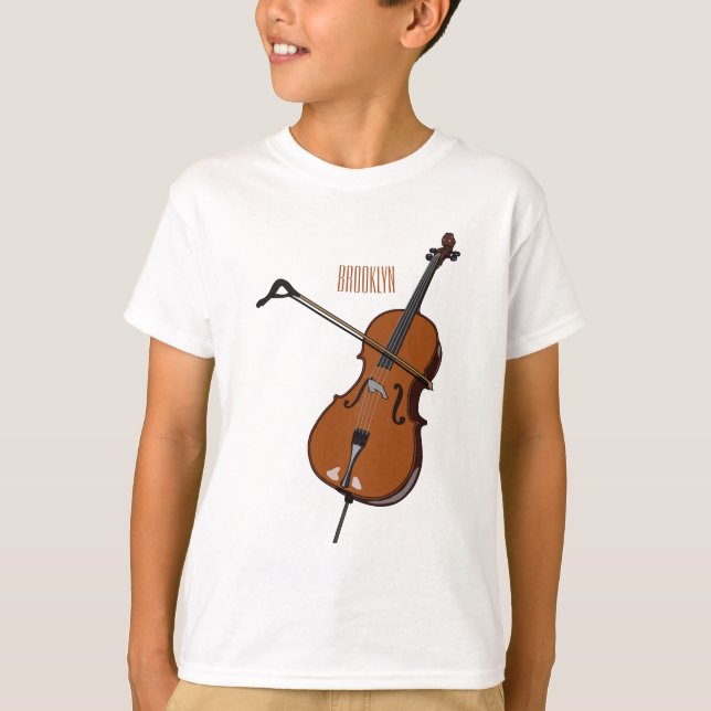 Cello cartoon illustration  T-Shirt (Front)