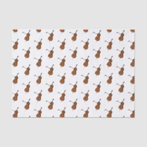 Cello cartoon illustration  tissue paper