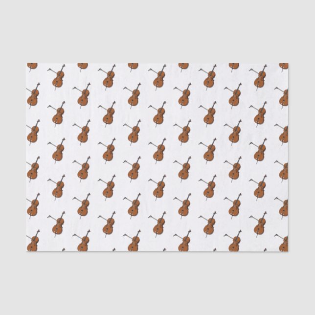 Cello cartoon illustration  tissue paper (Front)