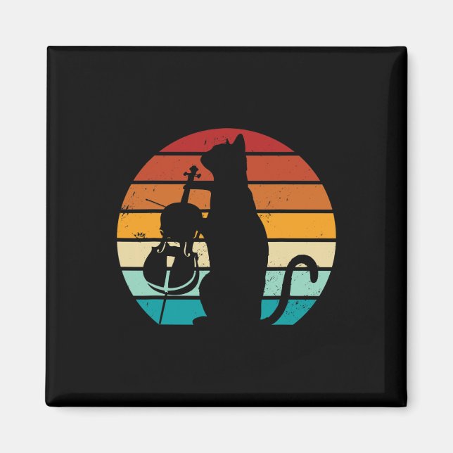 Cello Cat Meme Offensive Memes Funny Cat Love  Magnet (Front)