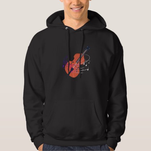 Cello Cellist Cello Player Sheet Music Clef Hoodie