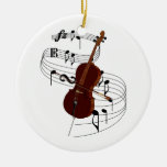 Cello Ceramic Ornament