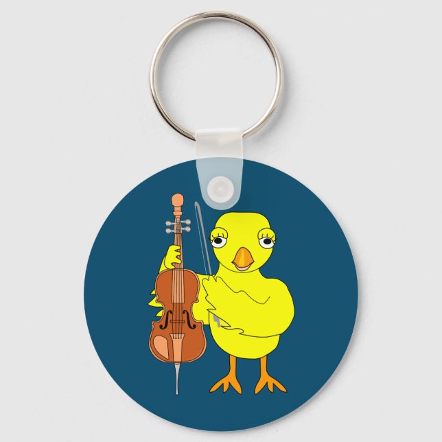 Cello Chick Keychain (Front)