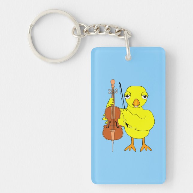 Cello Chick Keychain (Front)