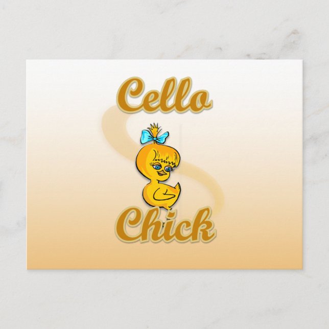 Cello Chick Postcard (Front)
