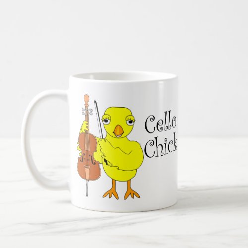 Cello Chick Text Coffee Mug