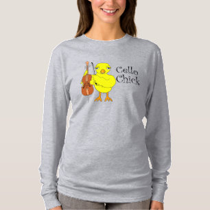 Cello Chick Text T-Shirt