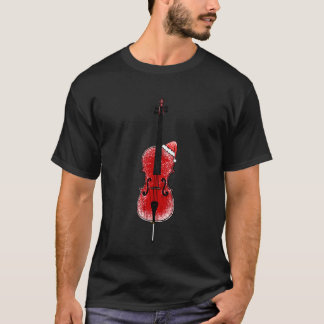 Cello Christmas Santa Cellist String Musician Musi T-Shirt