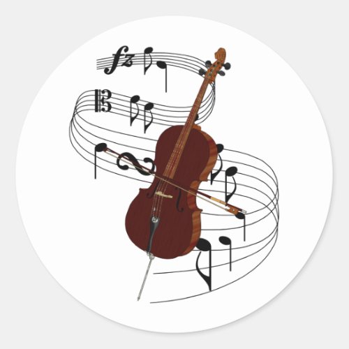 Cello Classic Round Sticker