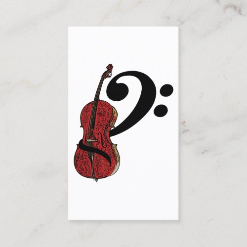 Cello Clef Business Card