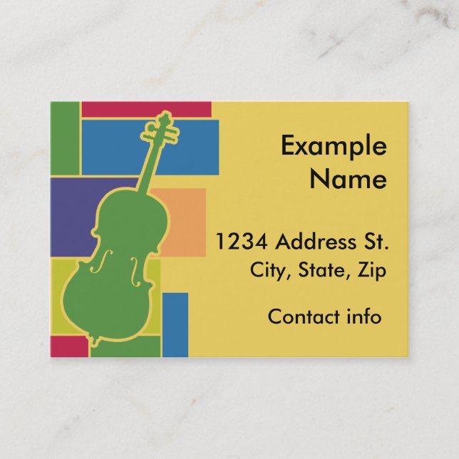 Cello Colorblocks Profile Card (Front)