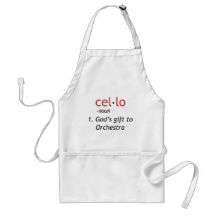 Cello Definition Adult Apron