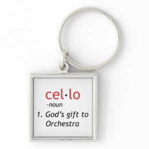 Cello Definition Keychain