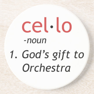 Cello Definition Sandstone Coaster