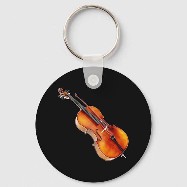 "Cello" design jewelry set Keychain (Front)